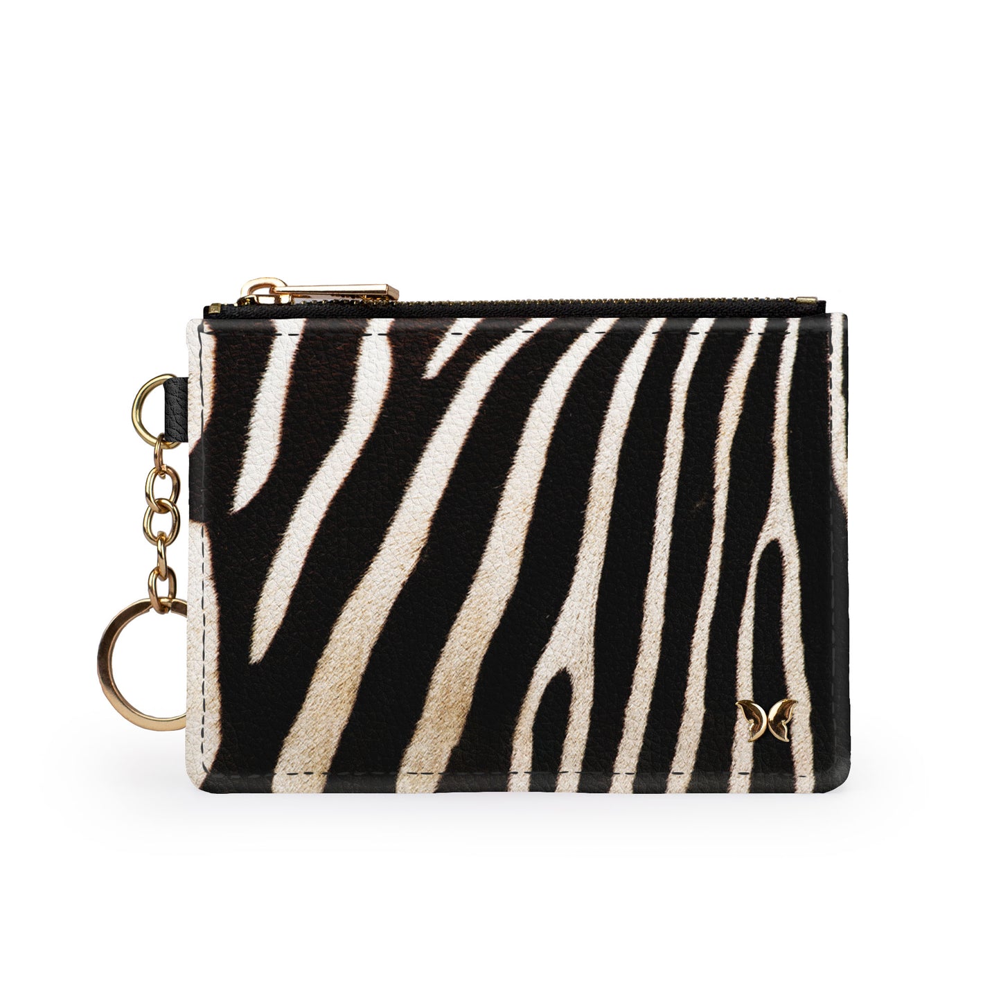 Zebra Print Keychain Wallet