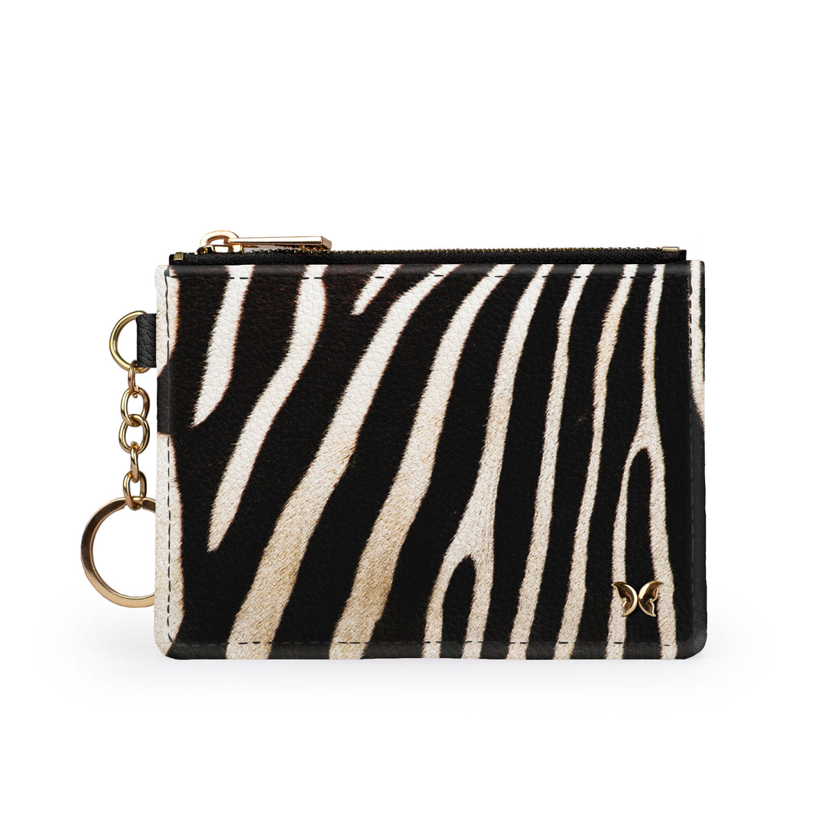 Zebra Print Keychain Wallet