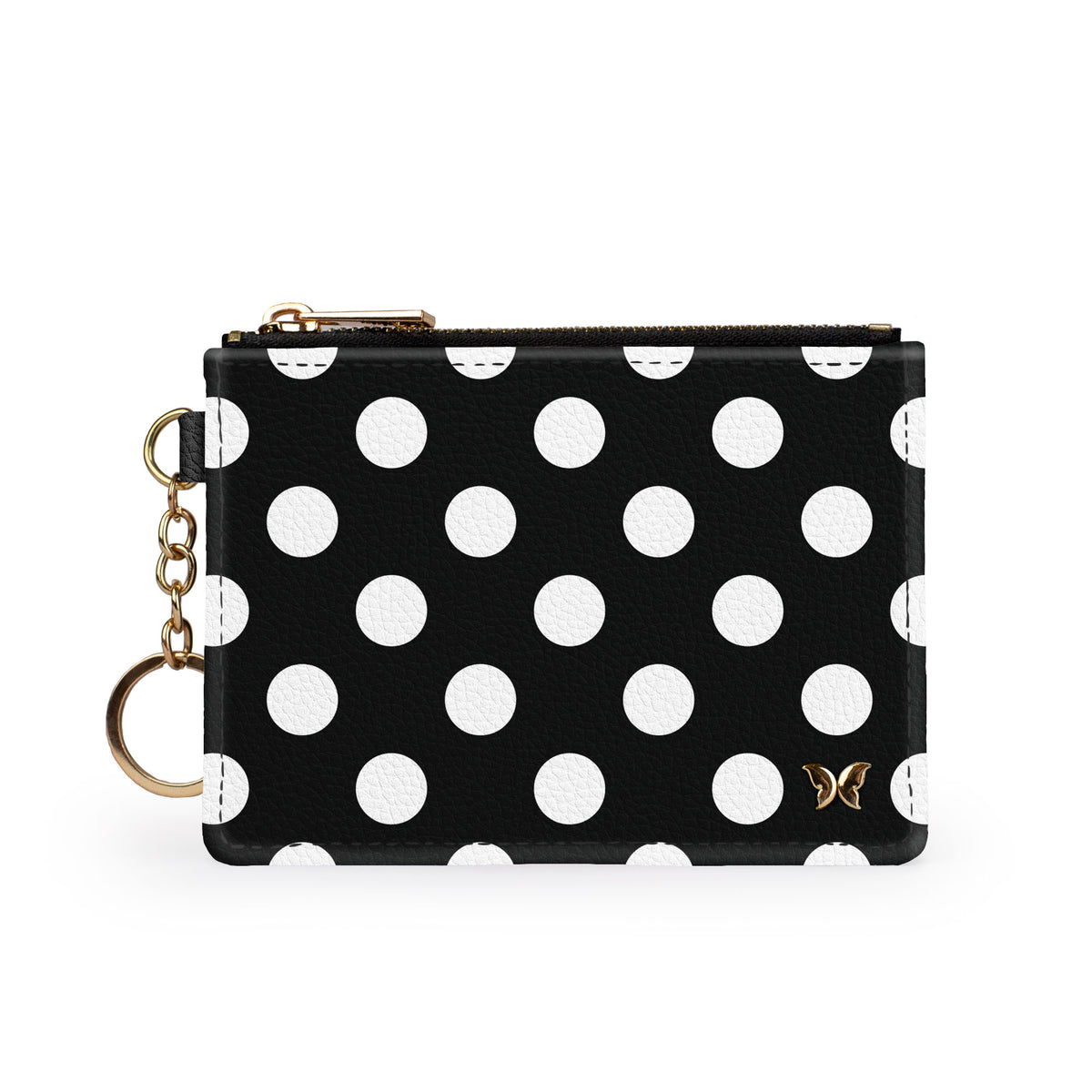 Polka Dot Keychain Wallet