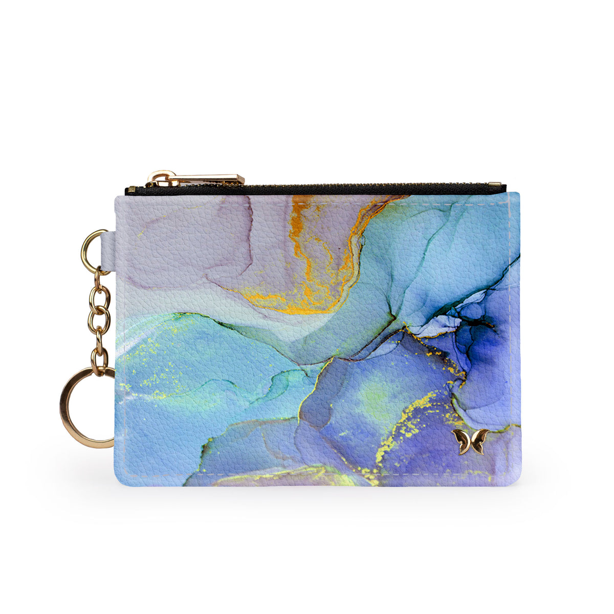 Blue Marble Keychain Wallet