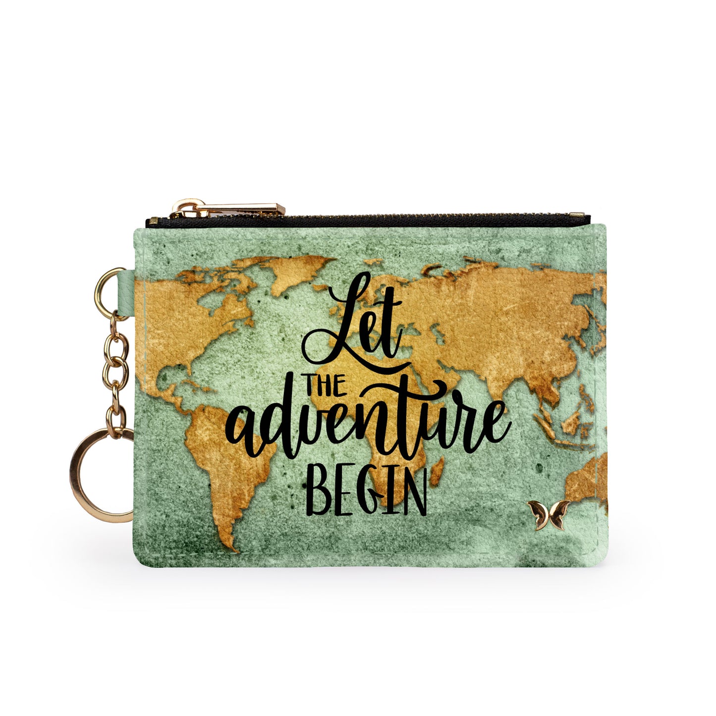 Adventure Begins Keychain Wallet