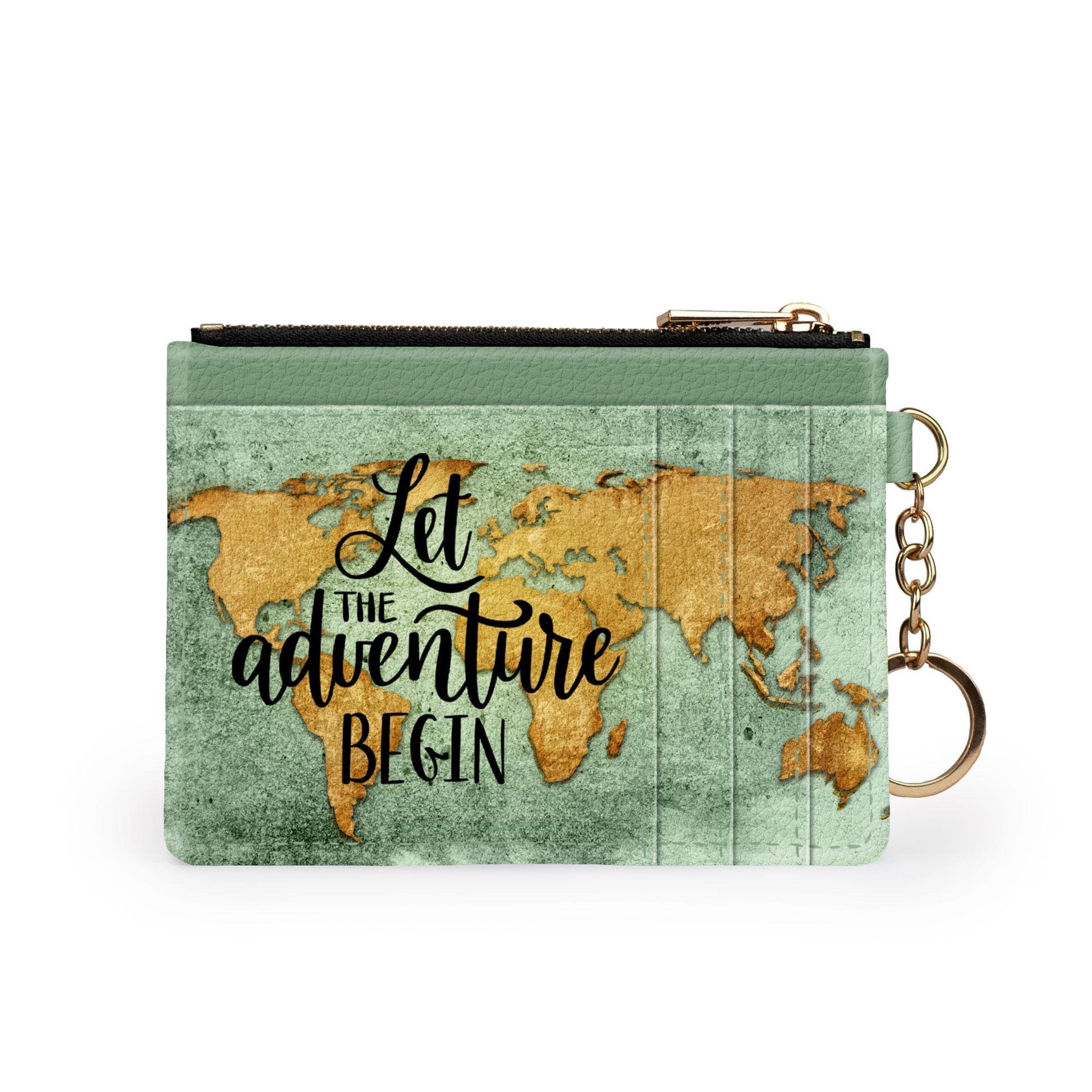 Adventure Begins keychain wallet