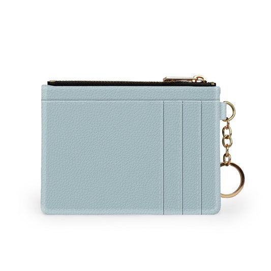 Sky blue keychain wallet