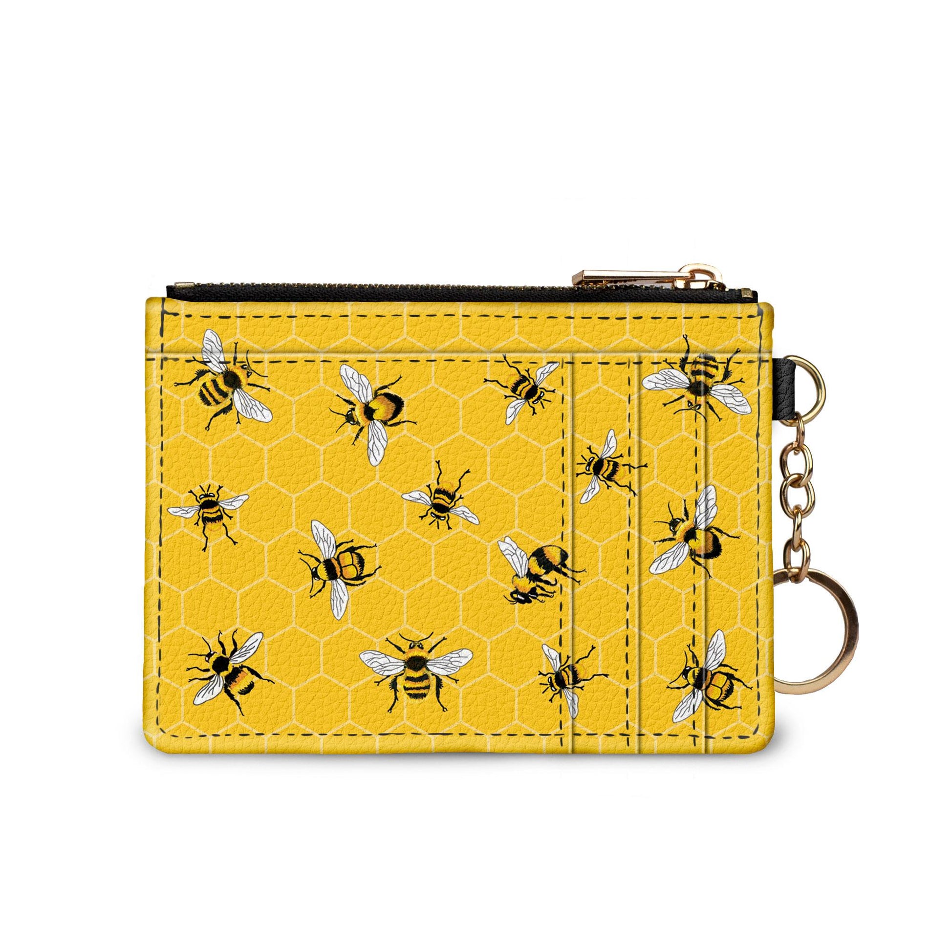 Mary Lake-Thompson Bees keychain wallet