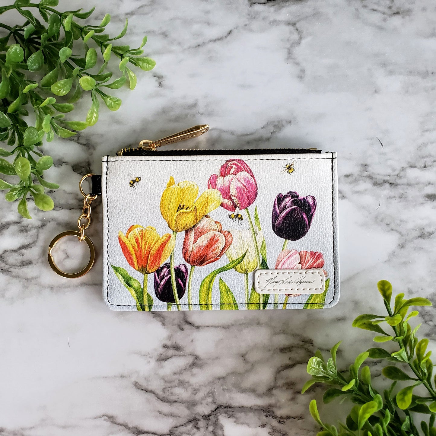Mary Lake-Thompson Tulips Keychain Wallet
