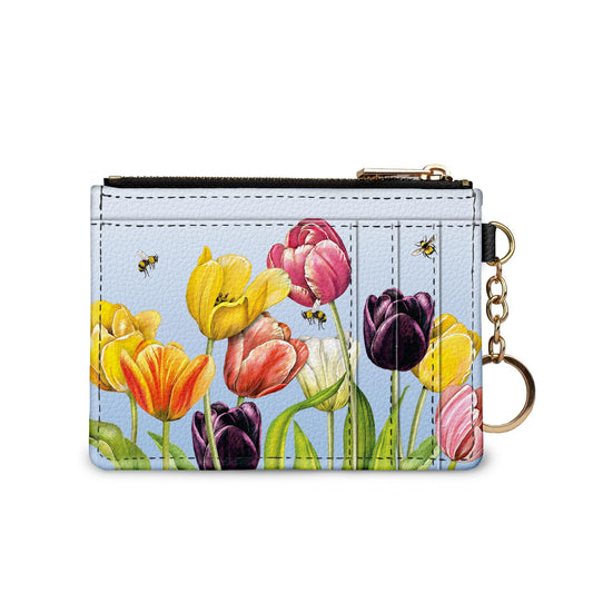 Mary Lake-Thompson Tulips keychain wallet