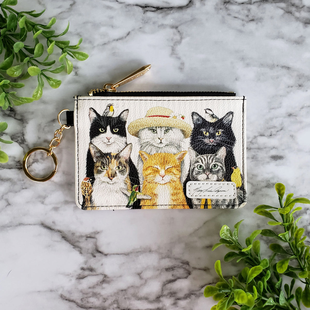 Mary Lake-Thompson Cats Keychain Wallet
