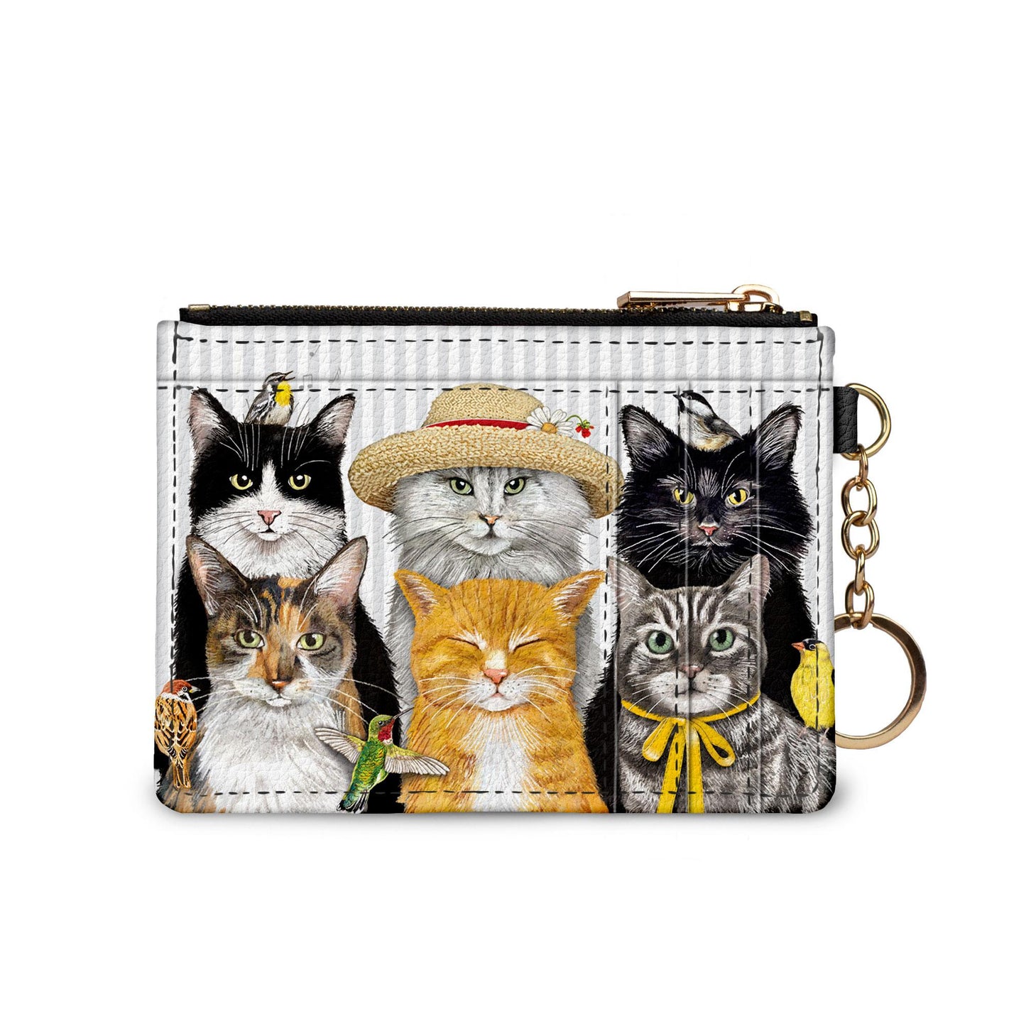 Mary Lake-Thompson Cats keychain wallet