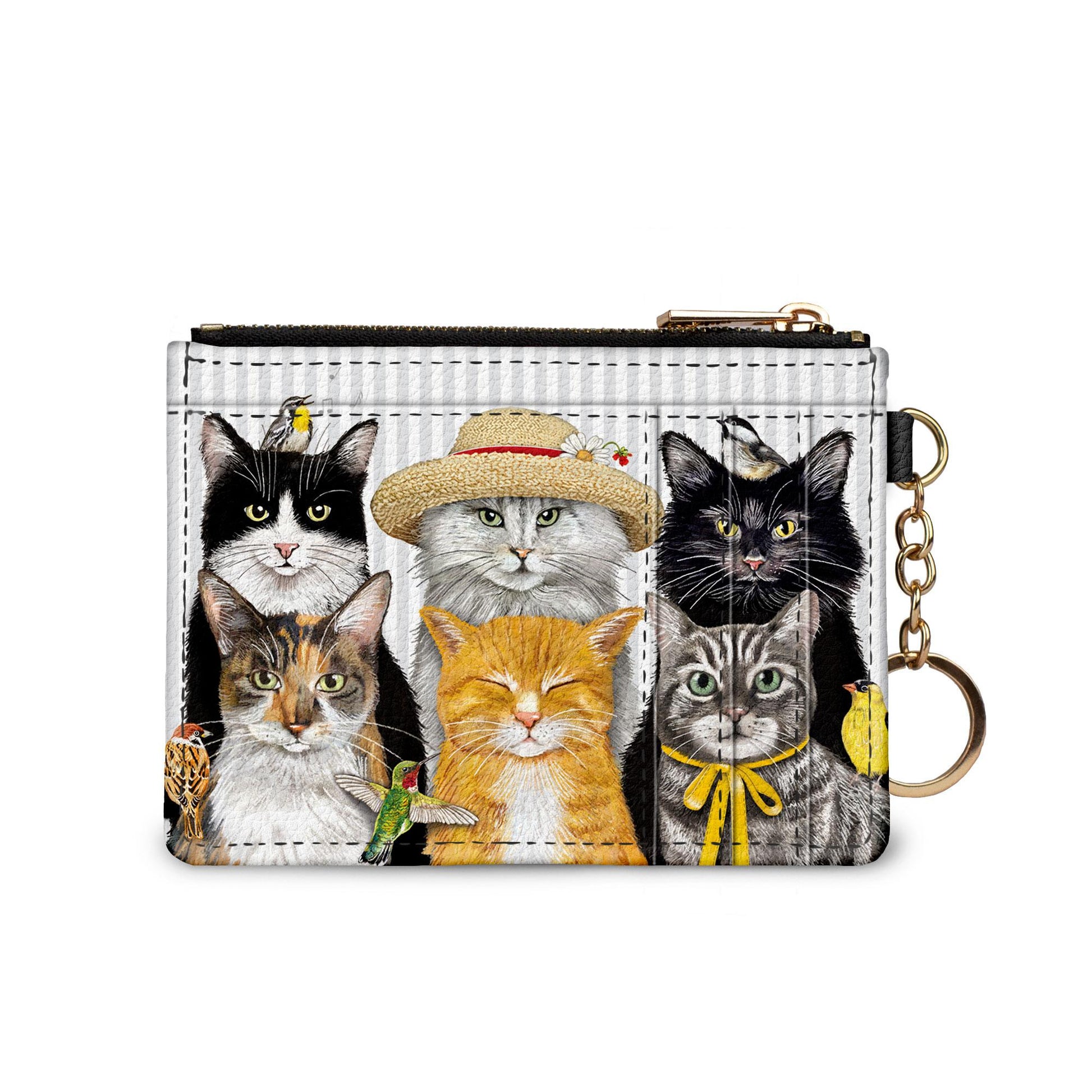 Mary Lake-Thompson Cats keychain wallet