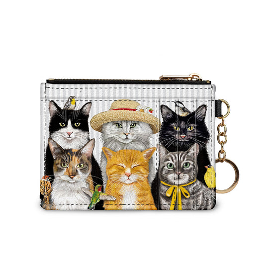 Mary Lake-Thompson Cats keychain wallet