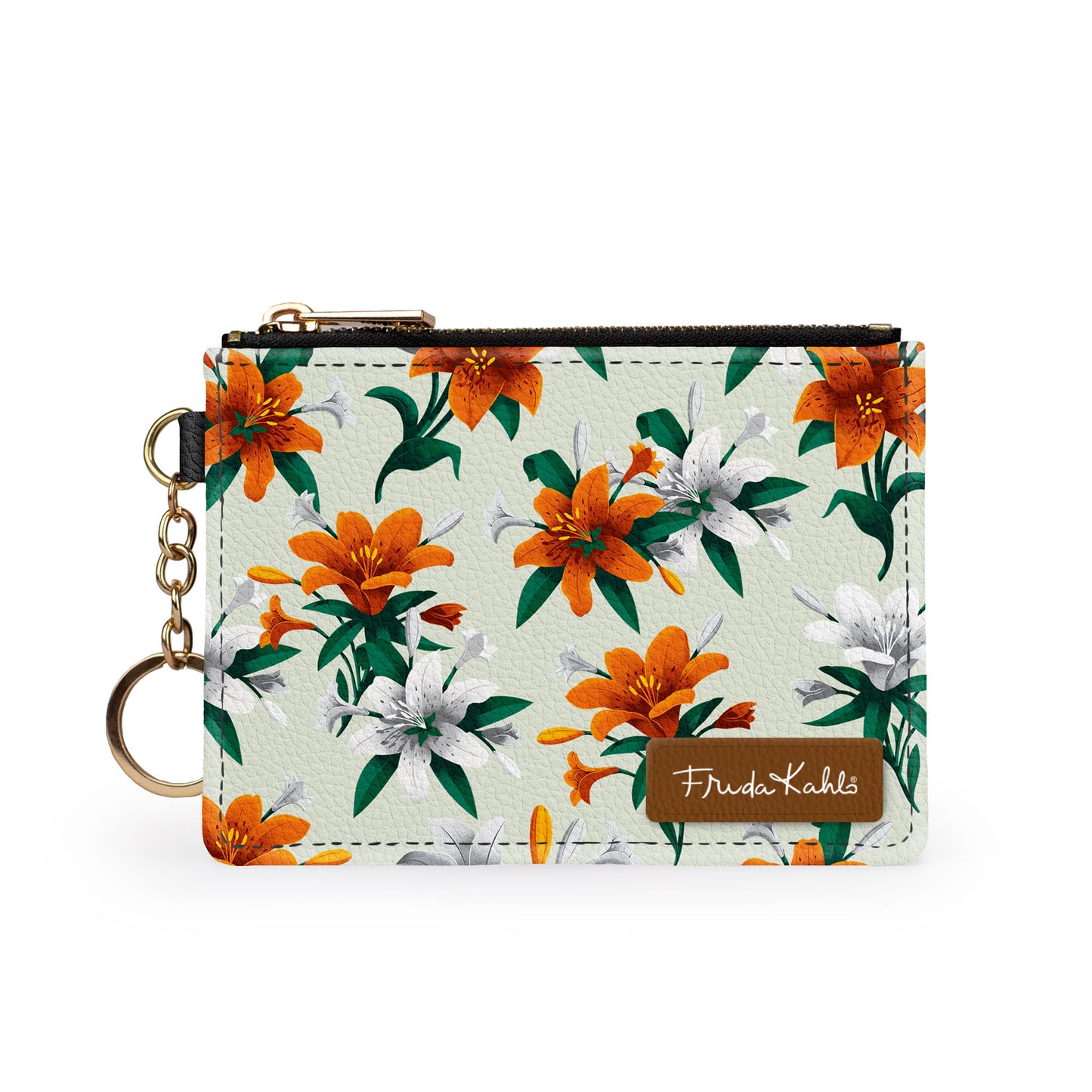 Frida Kahlo Tiger Lily Keychain Wallet