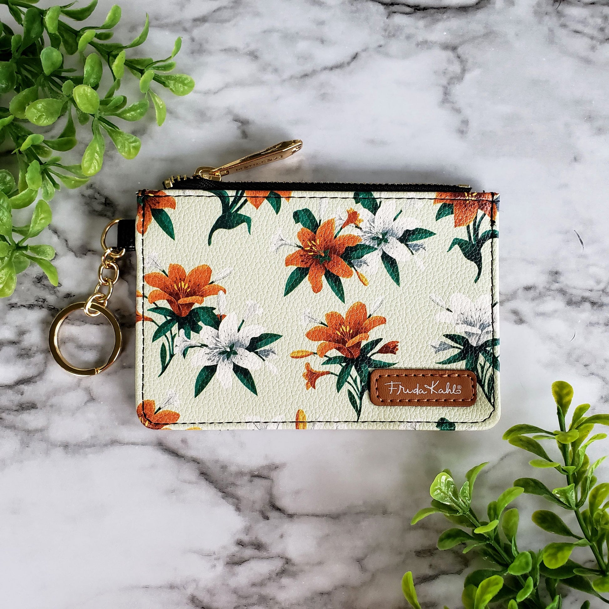 Frida Kahlo Tiger Lily Keychain Wallet