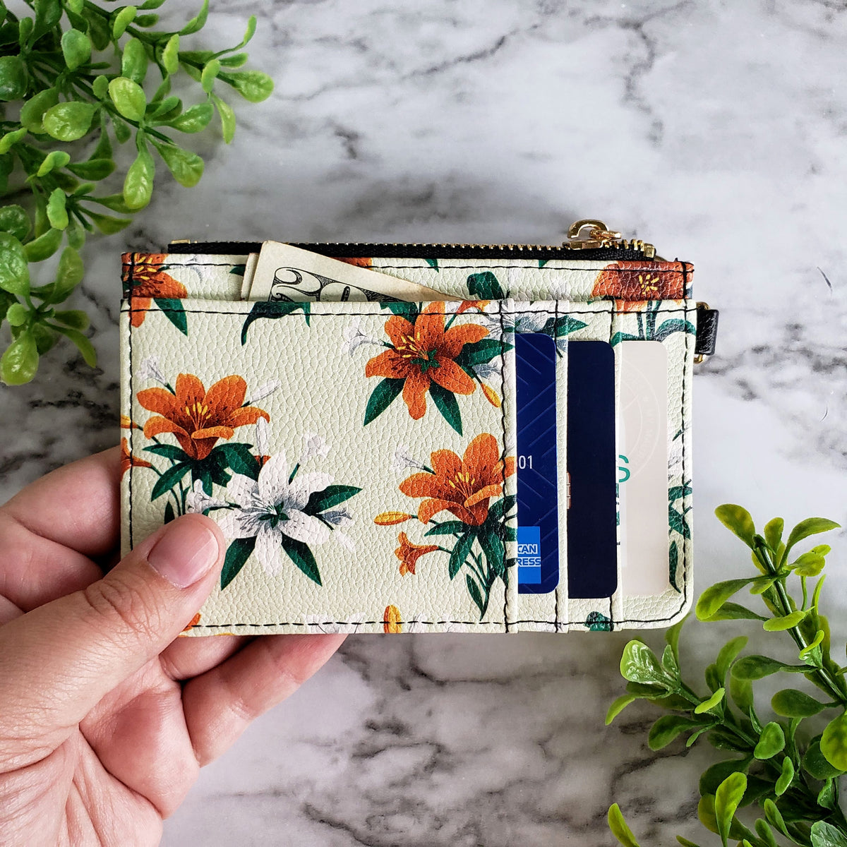 Frida Kahlo Tiger Lily Keychain Wallet