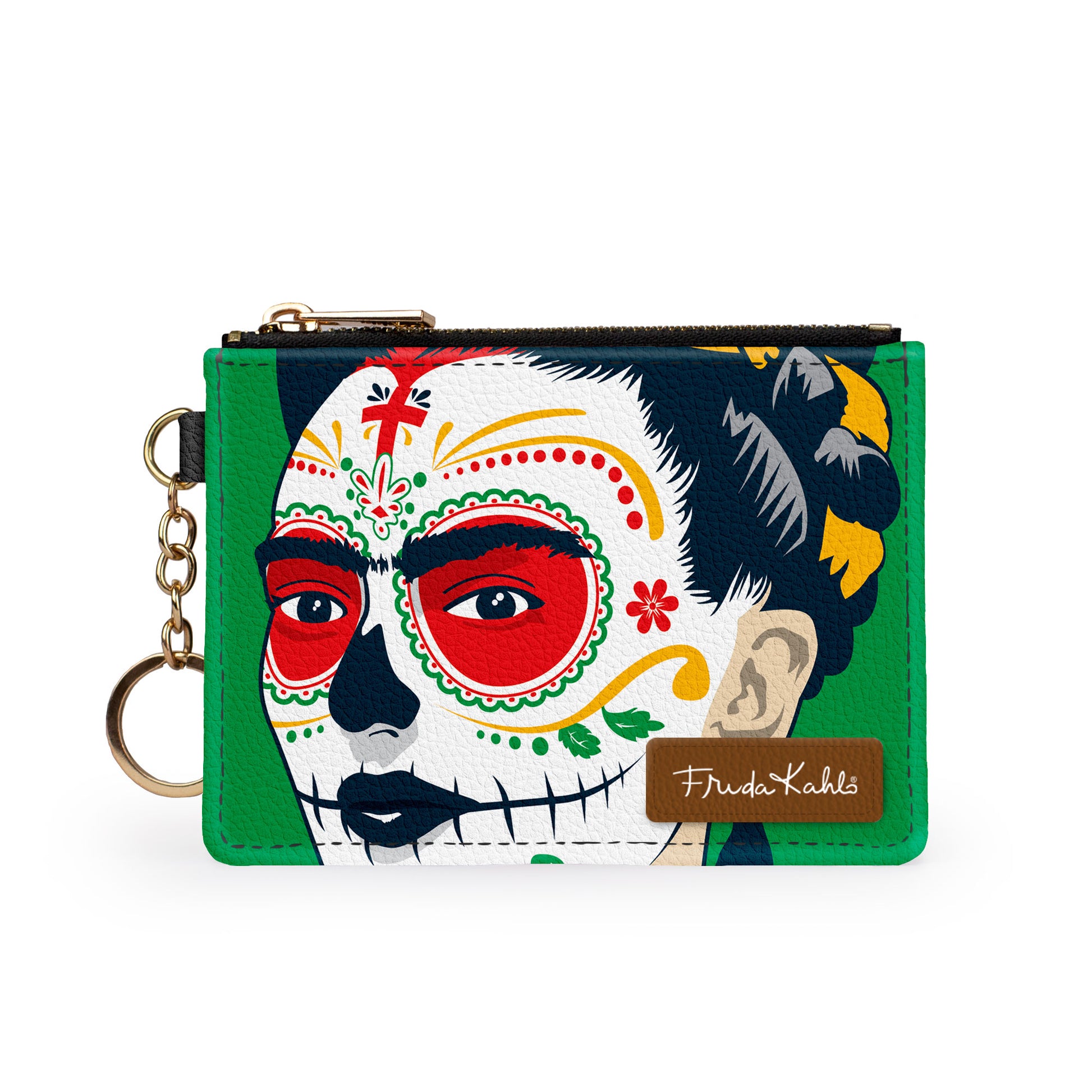 Frida Kahlo Sugar Skull Keychain Wallet