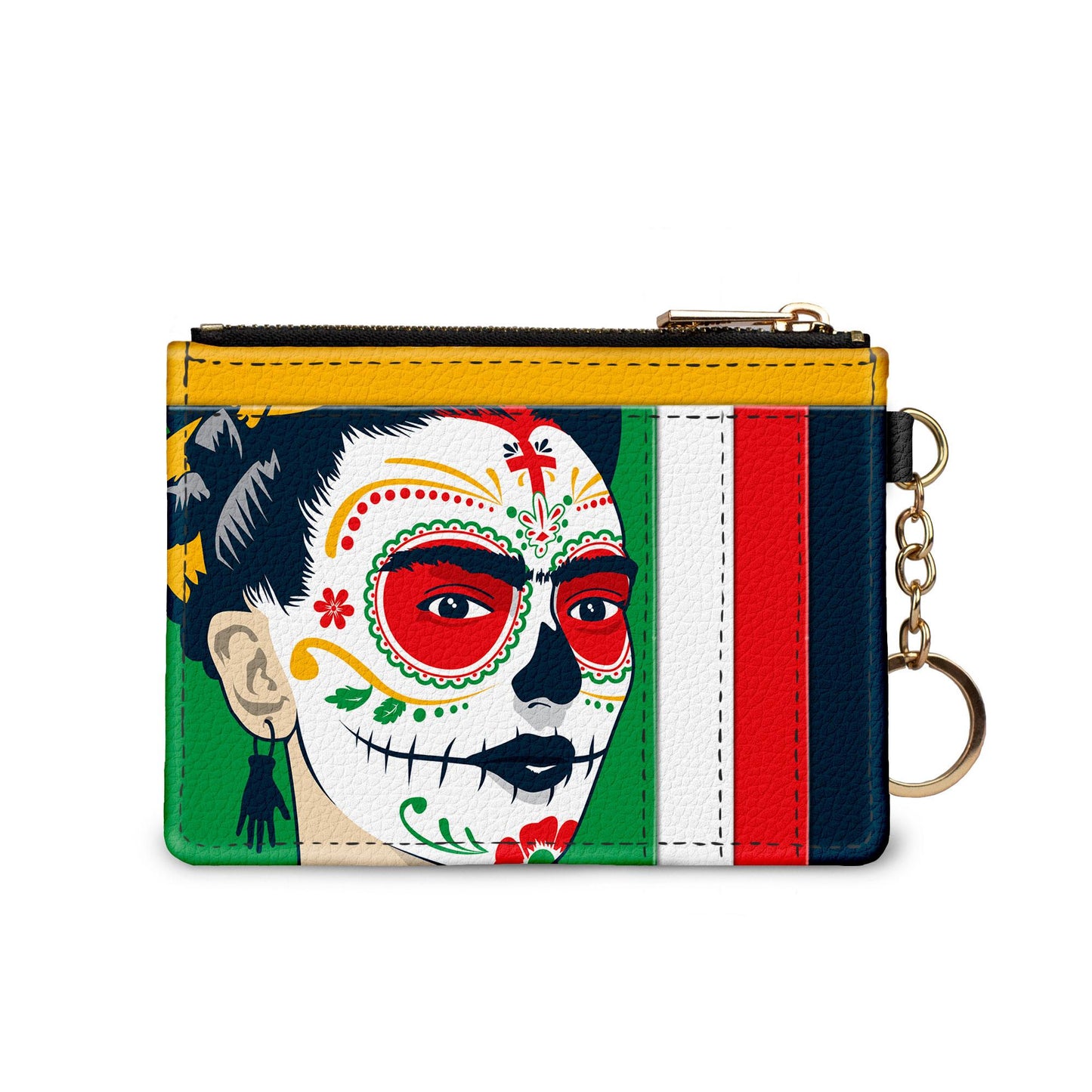 Frida Kahlo Sugar Skull keychain wallet