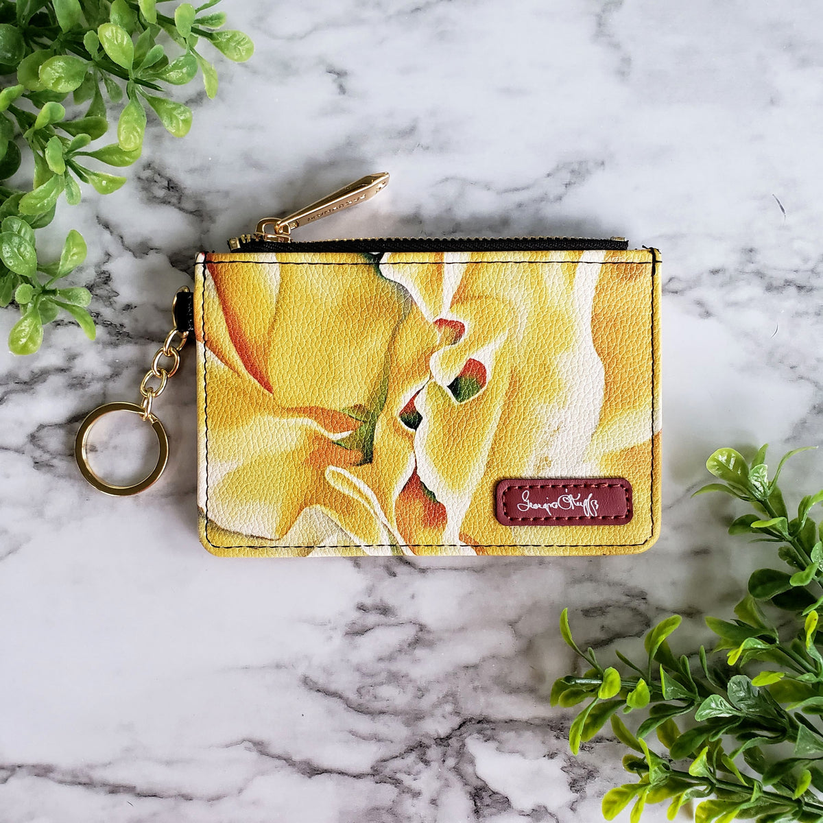 Georgia O'Keeffe Sweet Pea Keychain Wallet
