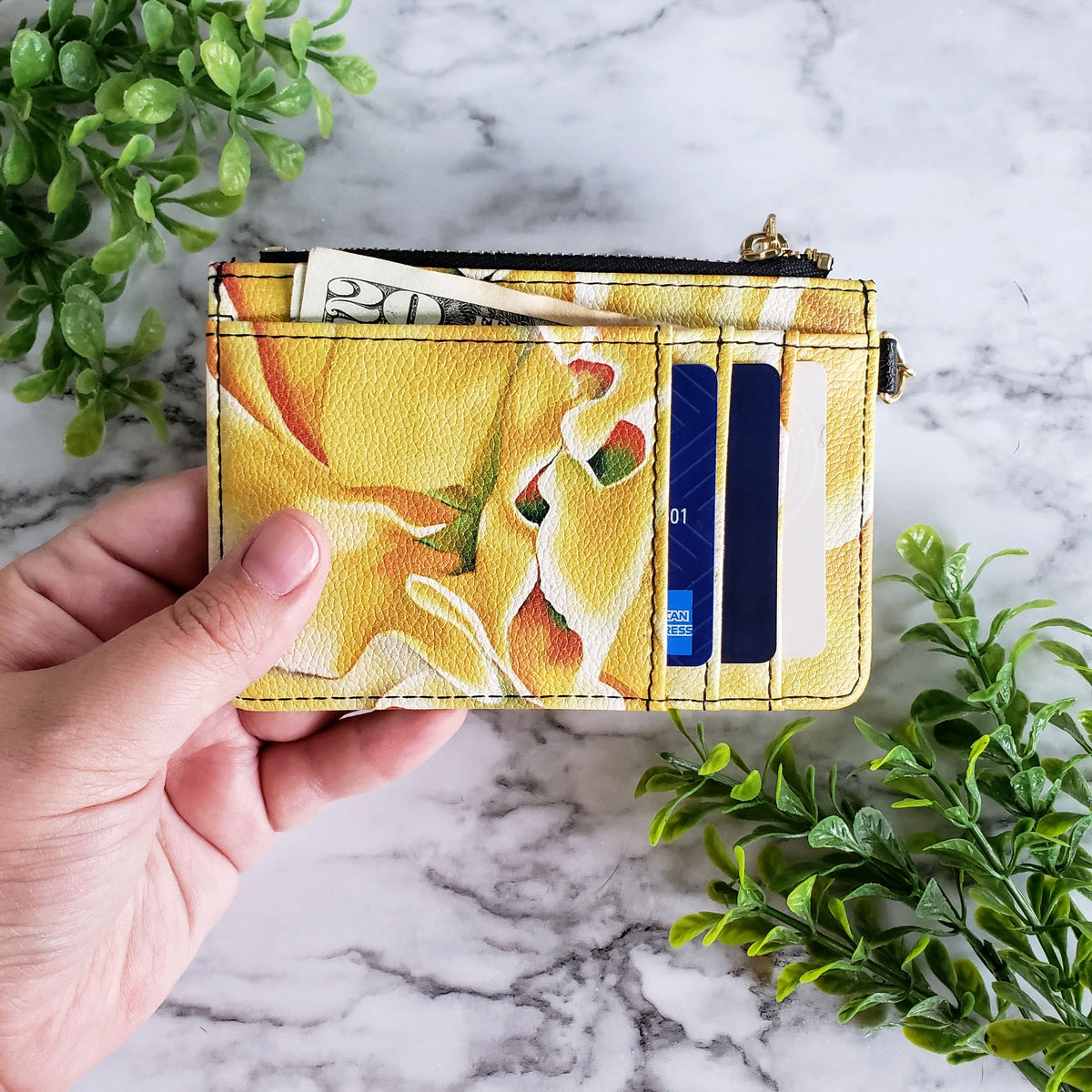 Georgia O'Keeffe Sweet Pea Keychain Wallet