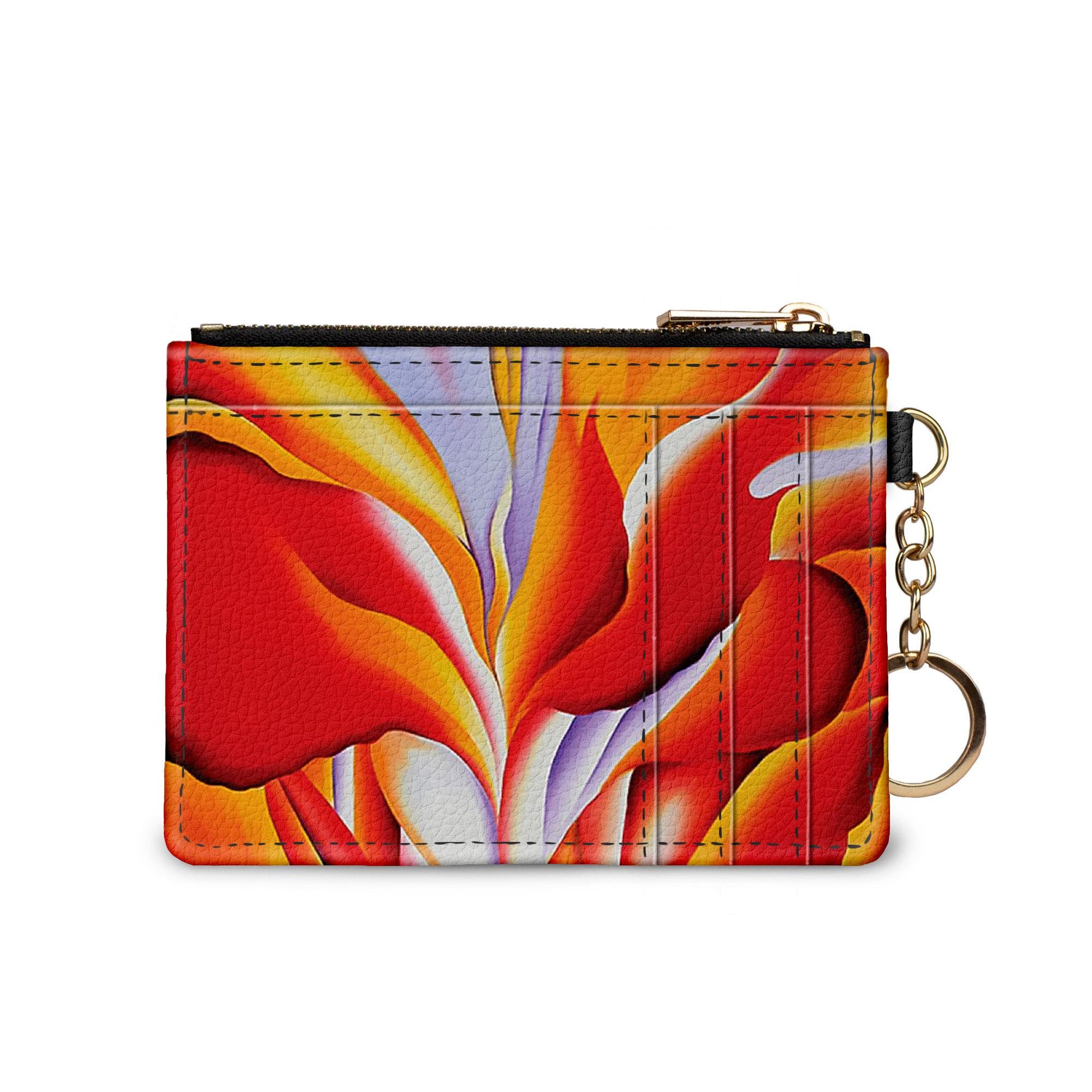 Georgia O'Keeffe Red Canna keychain wallet