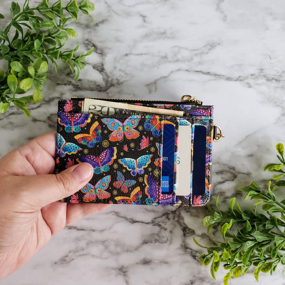 Laurel Burch Mariposas Keychain Wallet