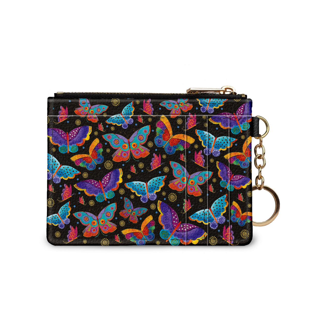 Laurel Burch Mariposas butterfly keychain wallet