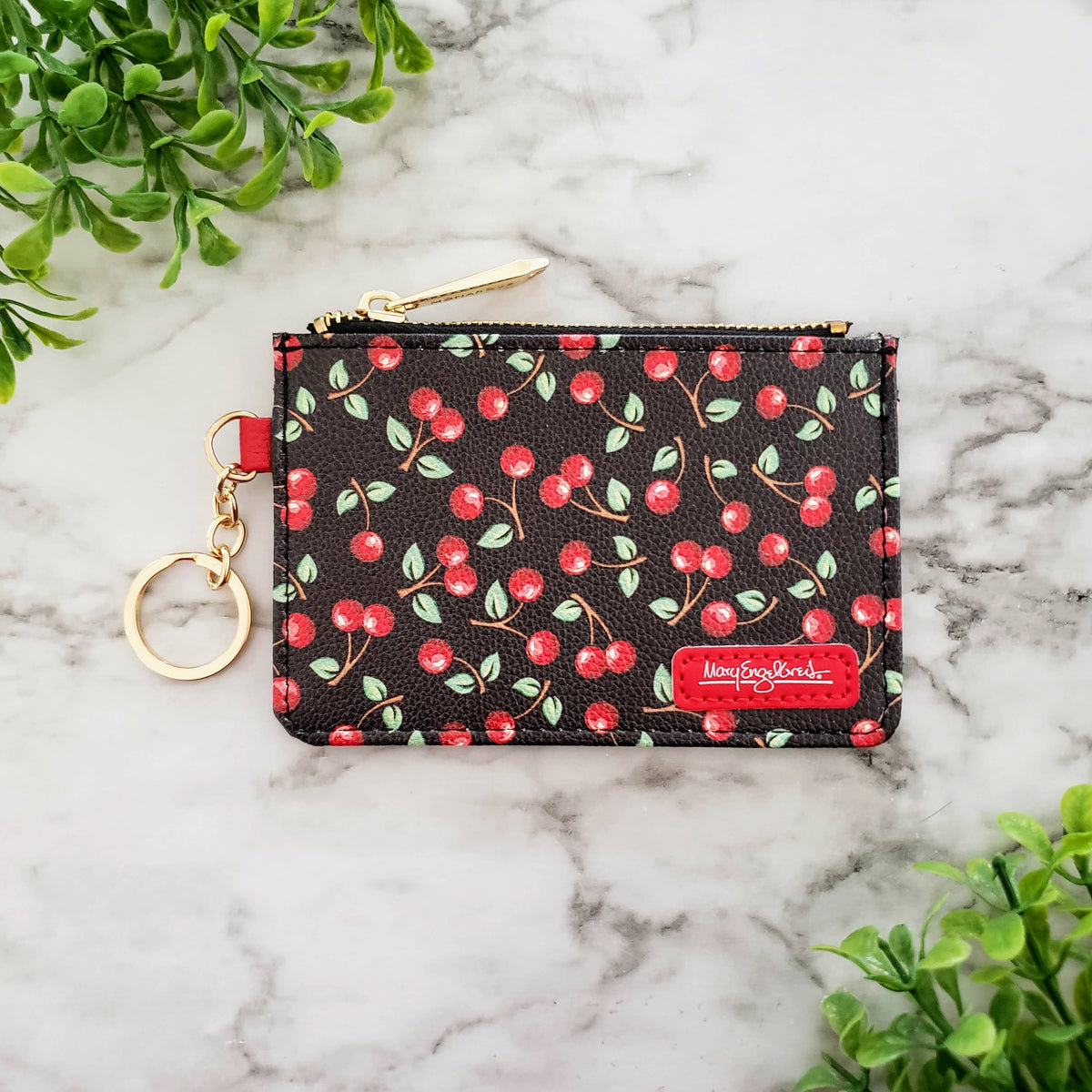 Mary Engelbreit Cherries Keychain Wallet
