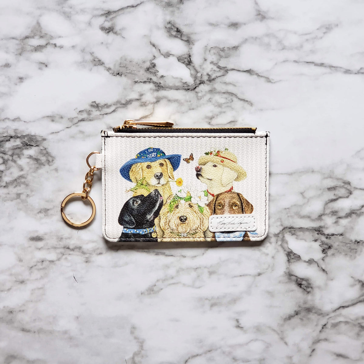 Mary Lake-Thompson Dogs Keychain Wallet