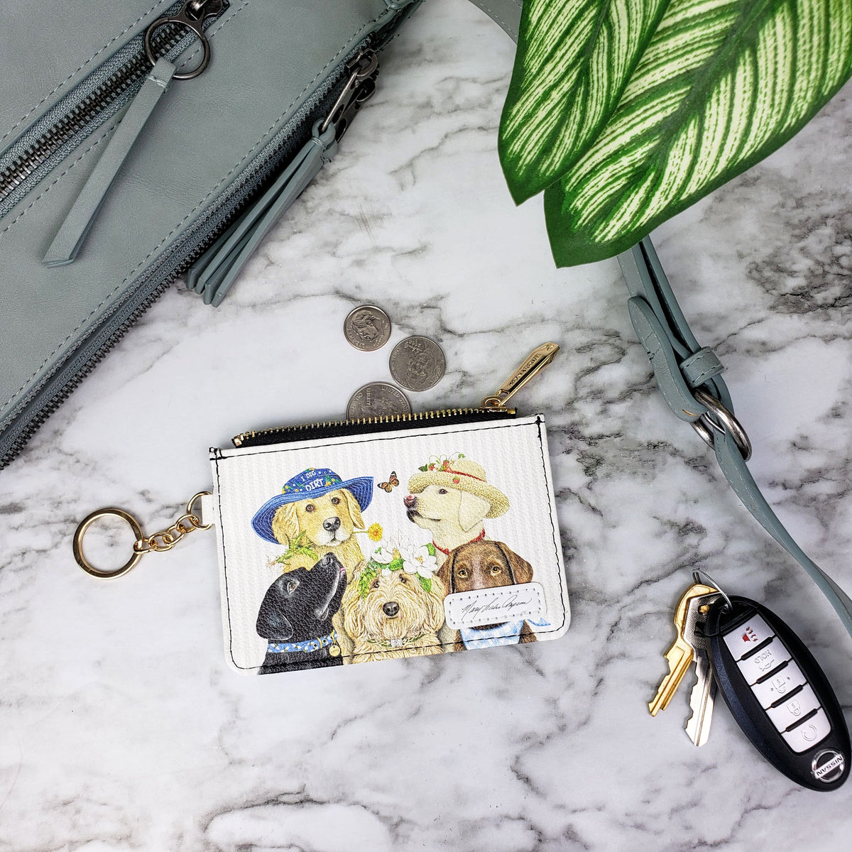 Mary Lake-Thompson Dogs Keychain Wallet