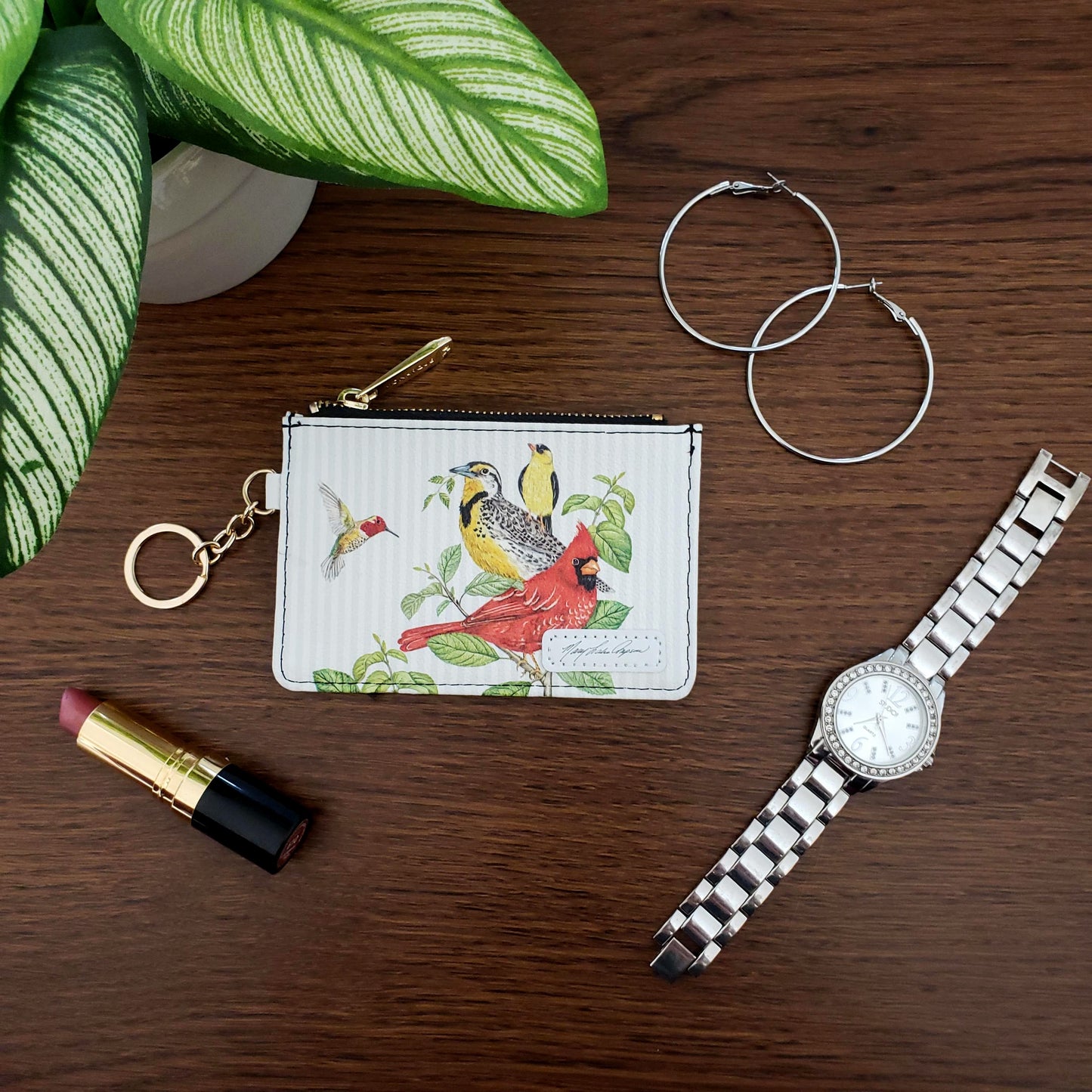 Mary Lake-Thompson Birds Keychain Wallet