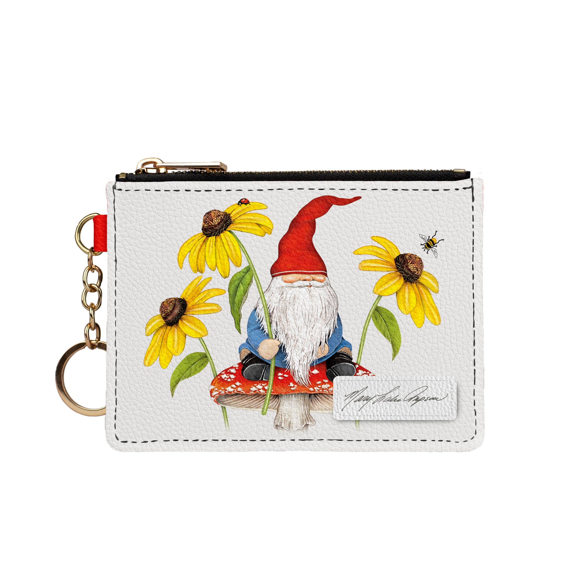 Mary Lake-Thompson Gnome & Mushroom Keychain Wallet