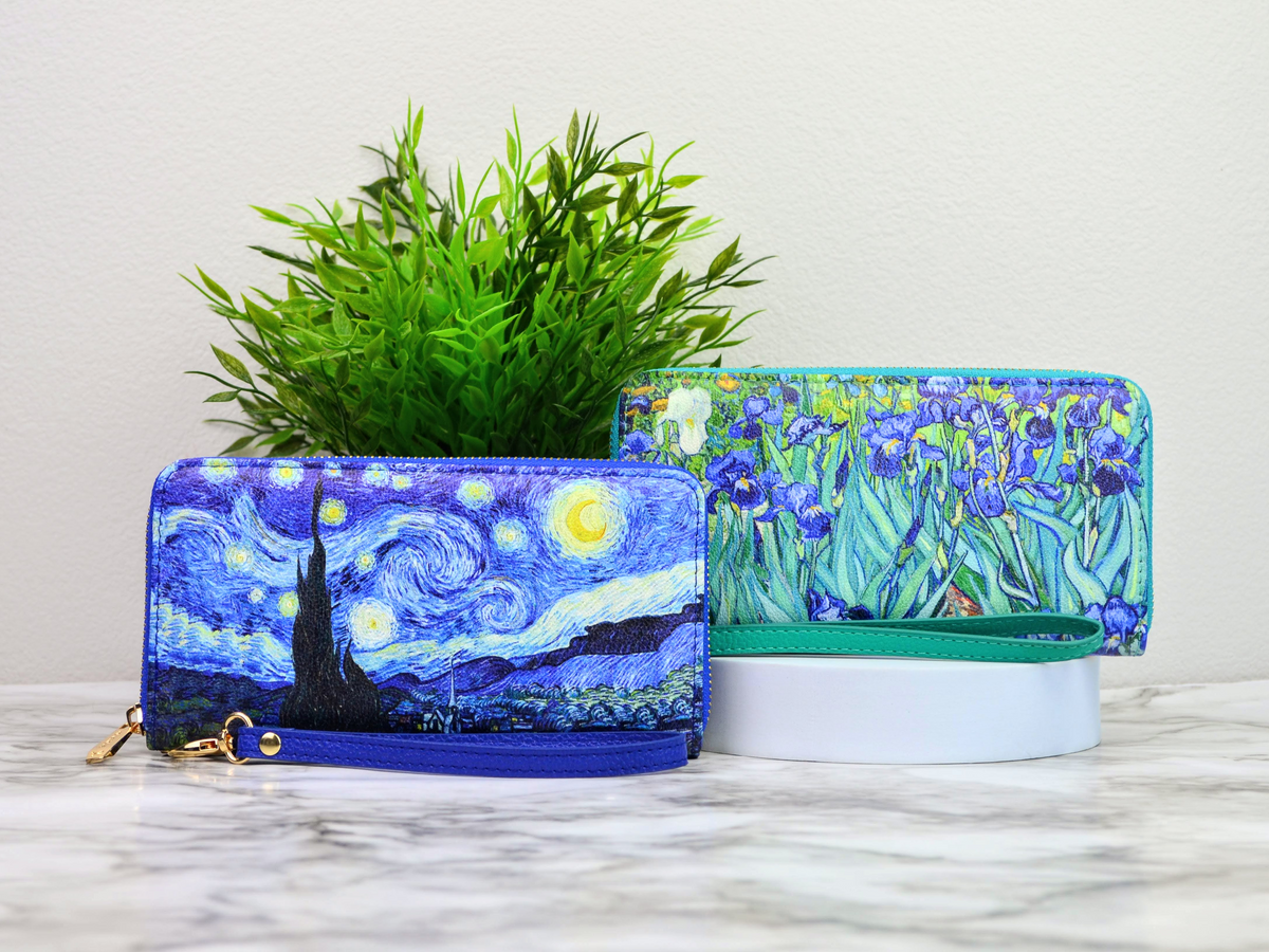 Van Gogh Irises Wristlet Wallet
