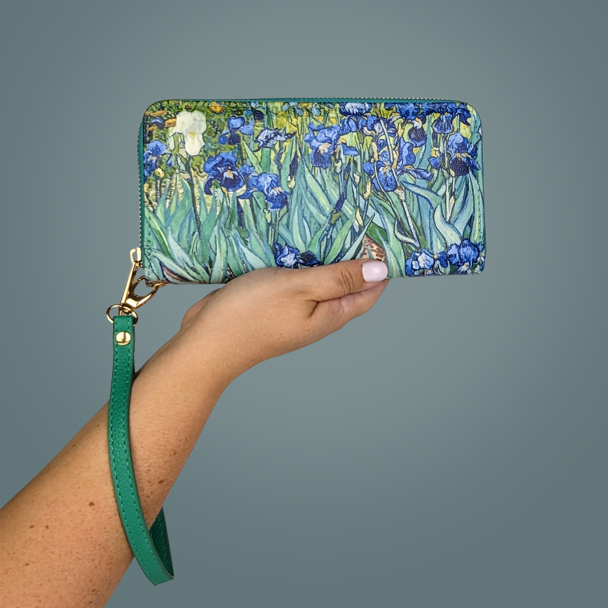Van Gogh Irises Wristlet Wallet