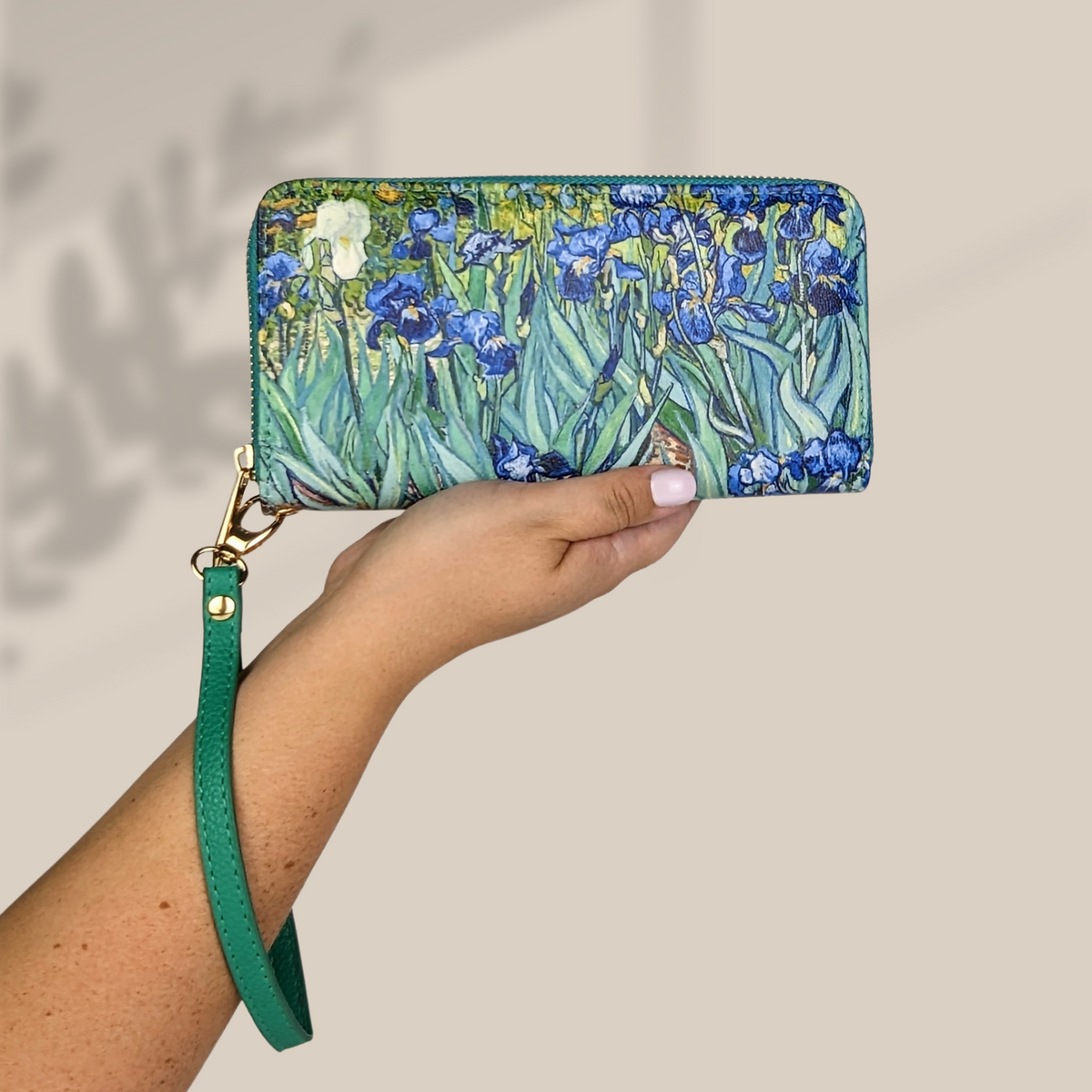 Van Gogh Irises Wristlet Wallet