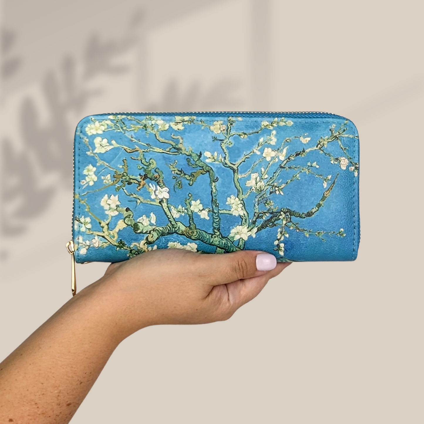 Van Gogh Almond Blossom Wristlet Wallet