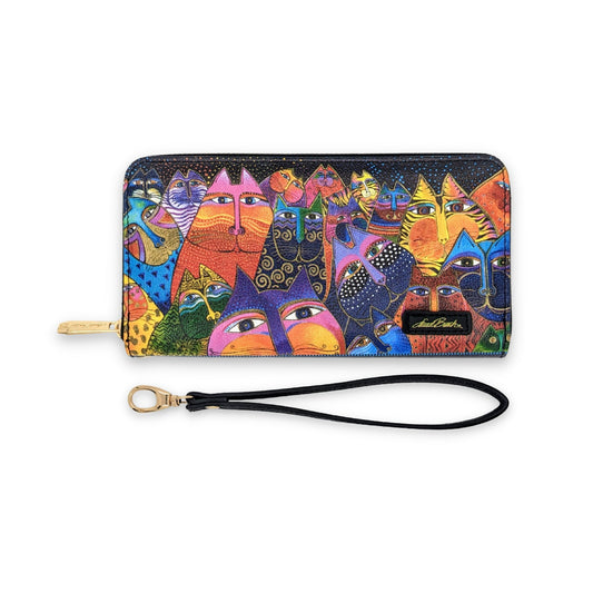 Laurel Burch Fantasticats wristlet wallet