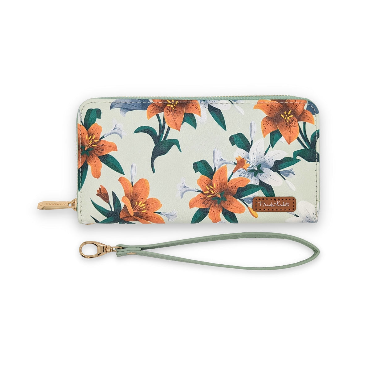 Frida Kahlo Tiger Lily wristlet wallet