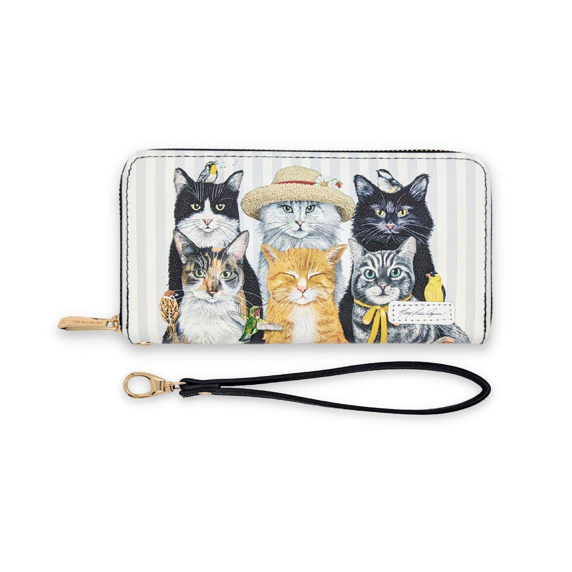 Mary Lake-Thompson Cats wristlet wallet
