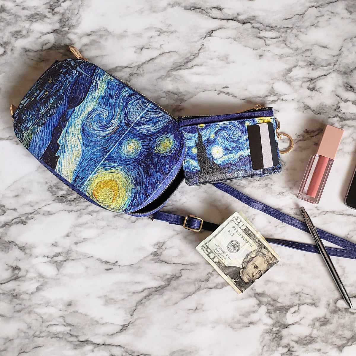 Van Gogh Starry Night Crossbody Bag