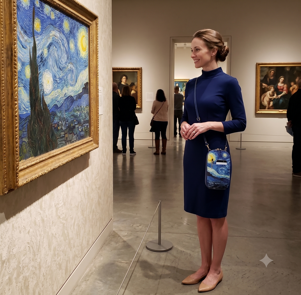 Van Gogh Starry Night crossbody bag