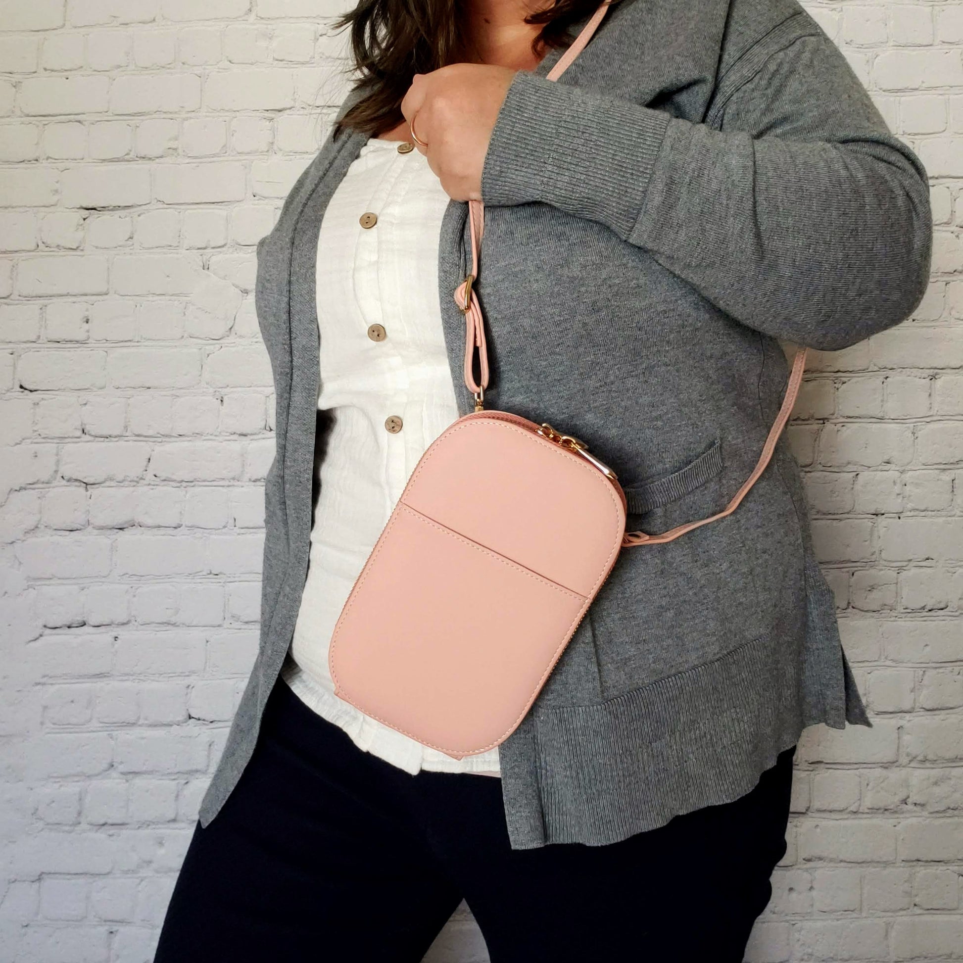 Pink Crossbody Bag