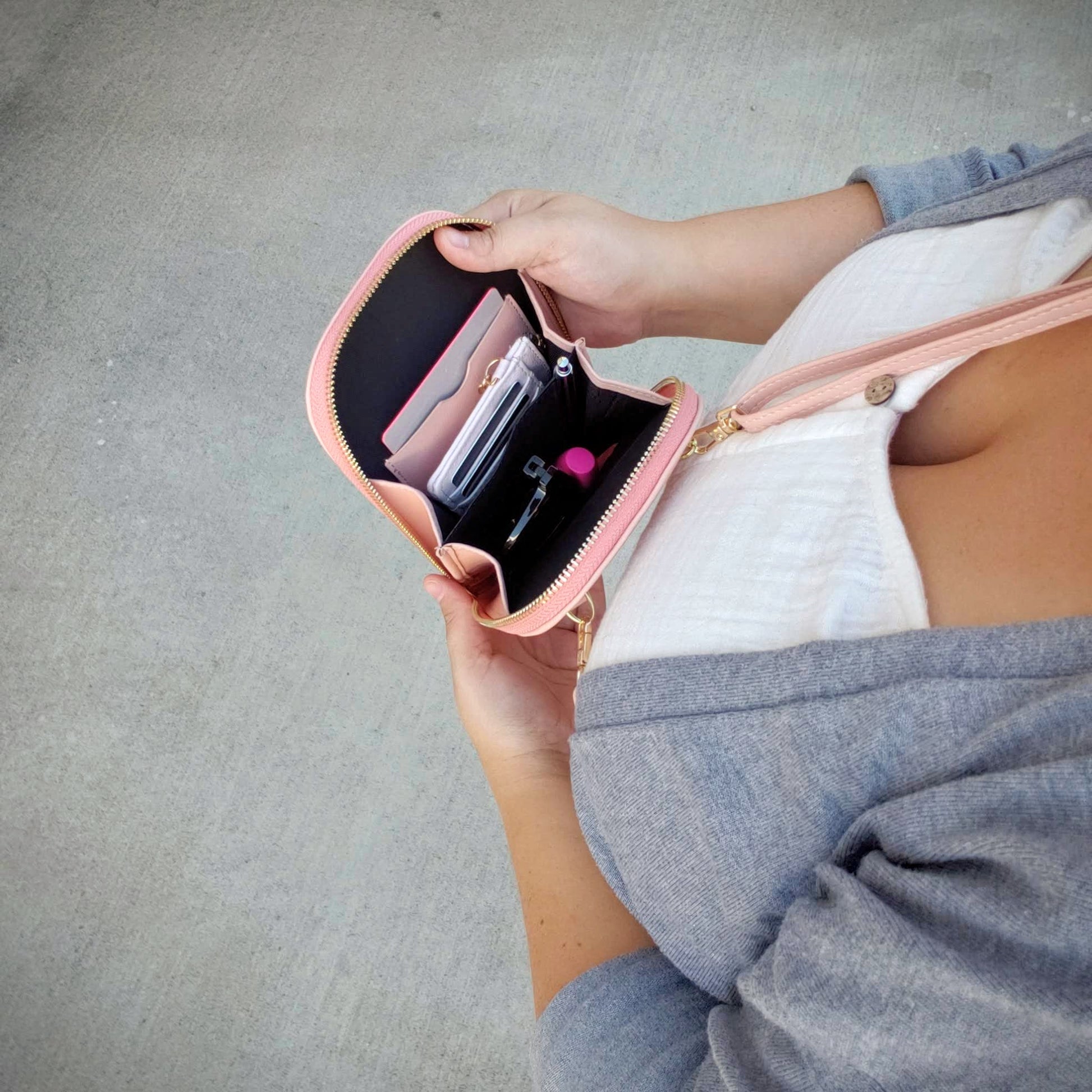 Pink Crossbody Bag