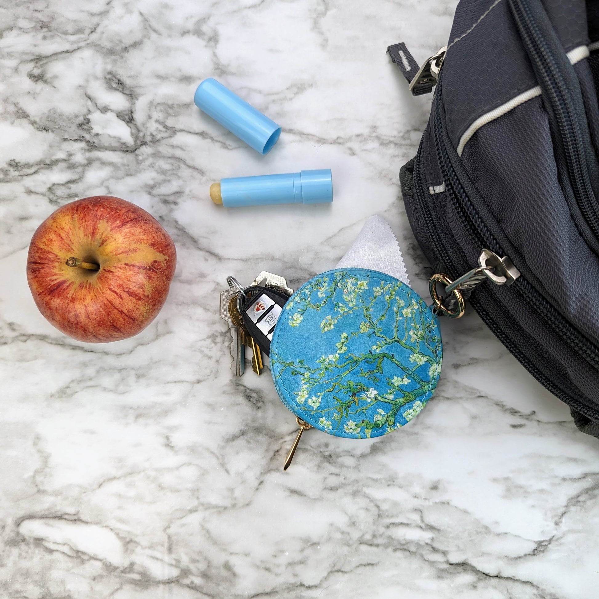 Van Gogh Almond Blossom Round Zipper Case