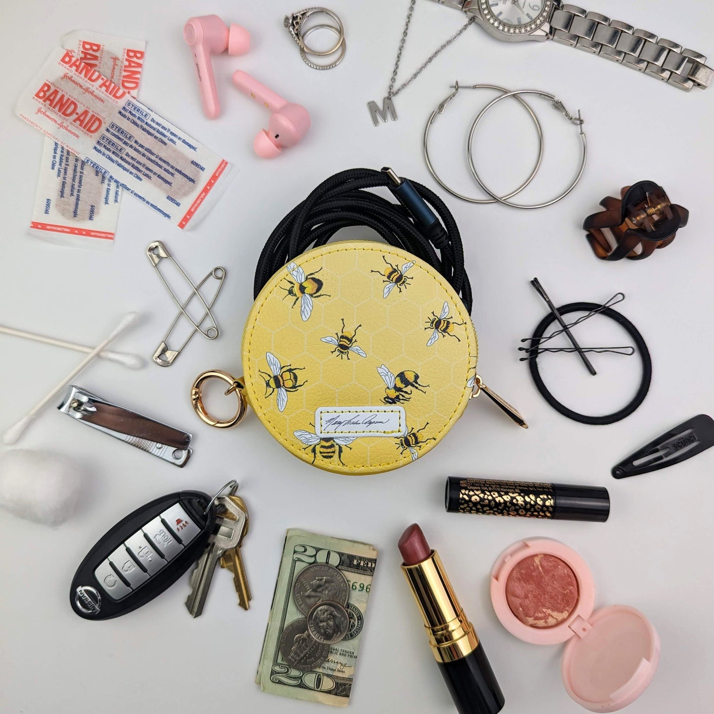 Mary Lake-Thompson Bees Round Zipper Case