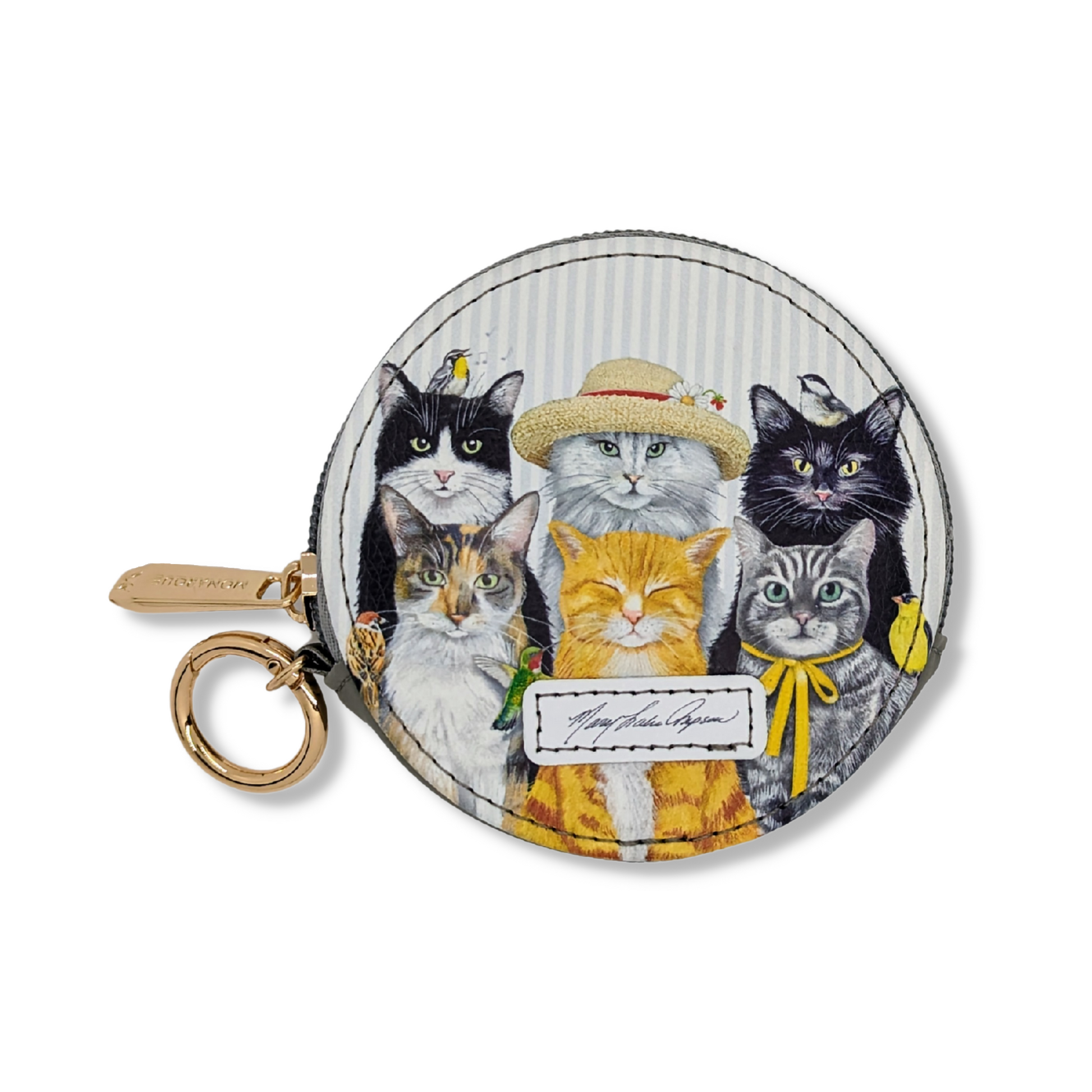 Mary Lake-Thompson Cats round zipper case