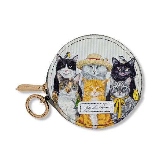 Mary Lake-Thompson Cats round zipper case