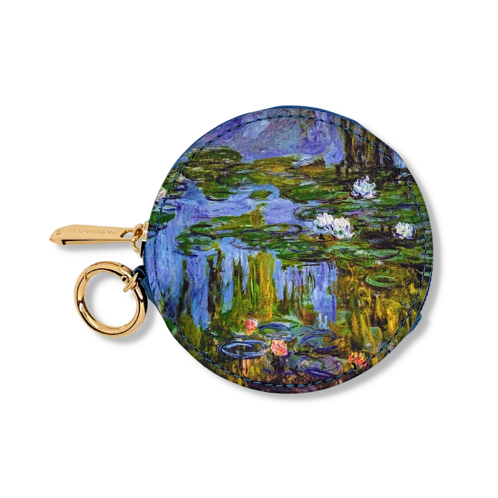 Monet Water Lilies round zipper case