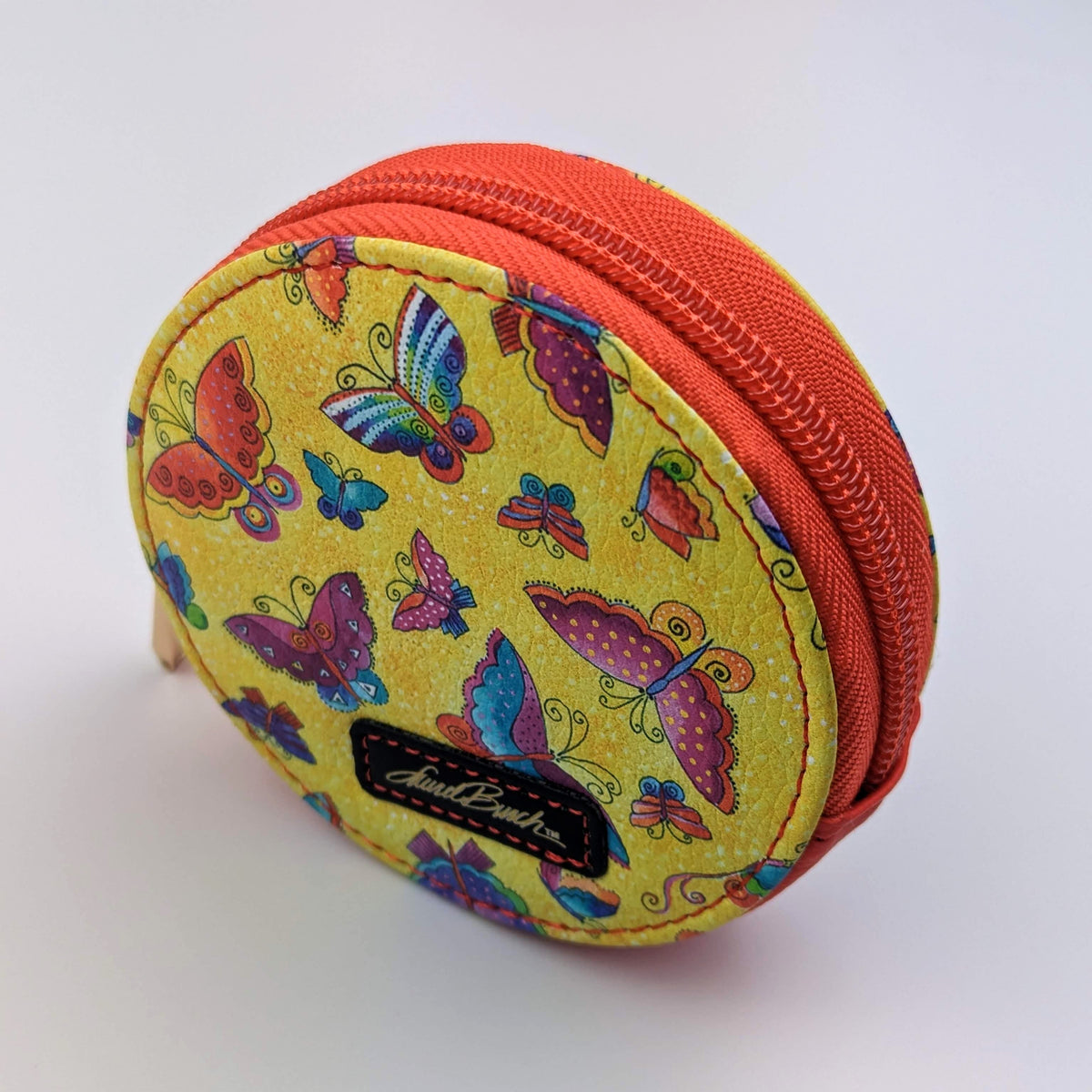 Laurel Burch Flutterbyes Round Zipper Case