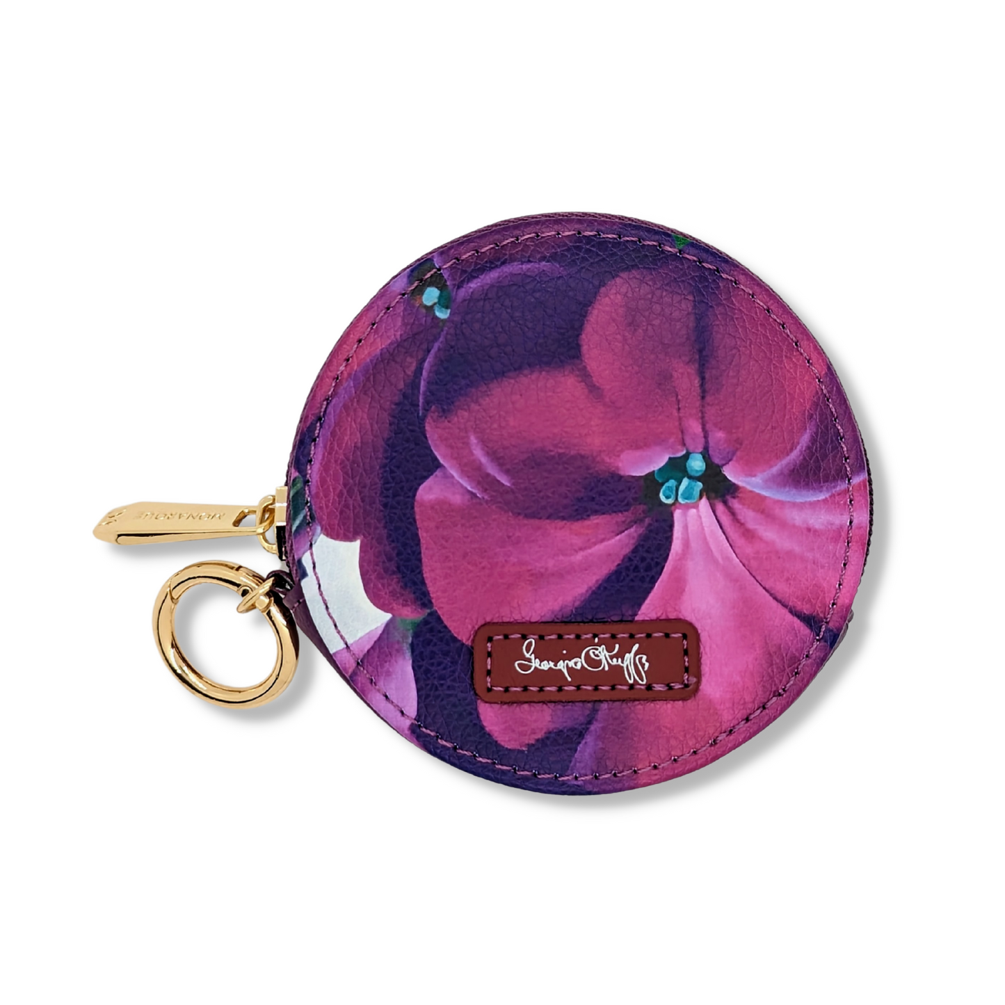 Georgia O'Keeffe Petunia round zipper case