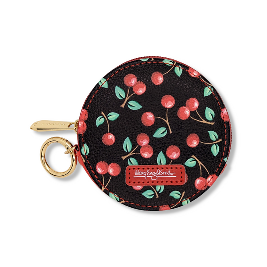 Mary Engelbreit Cherries round zipper case