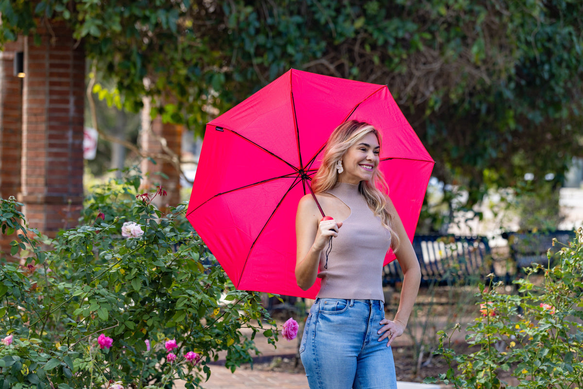 Pink Punch Bottle Umbrella lifestyle