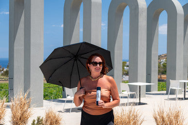Wine Bottle Umbrella - Château Chevalière Bordeaux